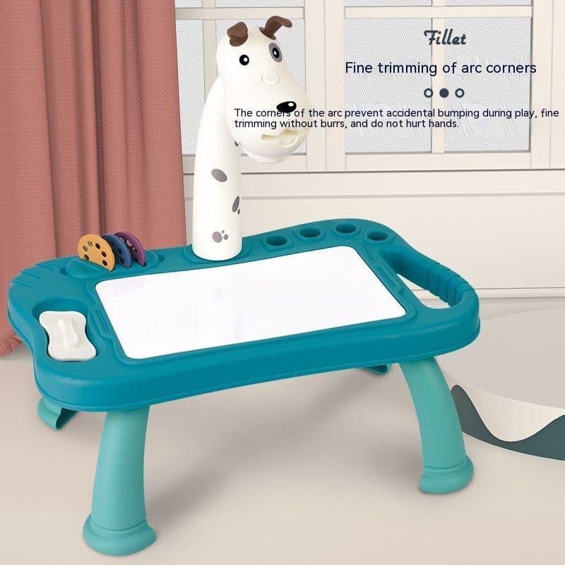 image-Enlightening Early Education Baby Deer Projection Drawing Doodle Board Educational Toys Wholesale