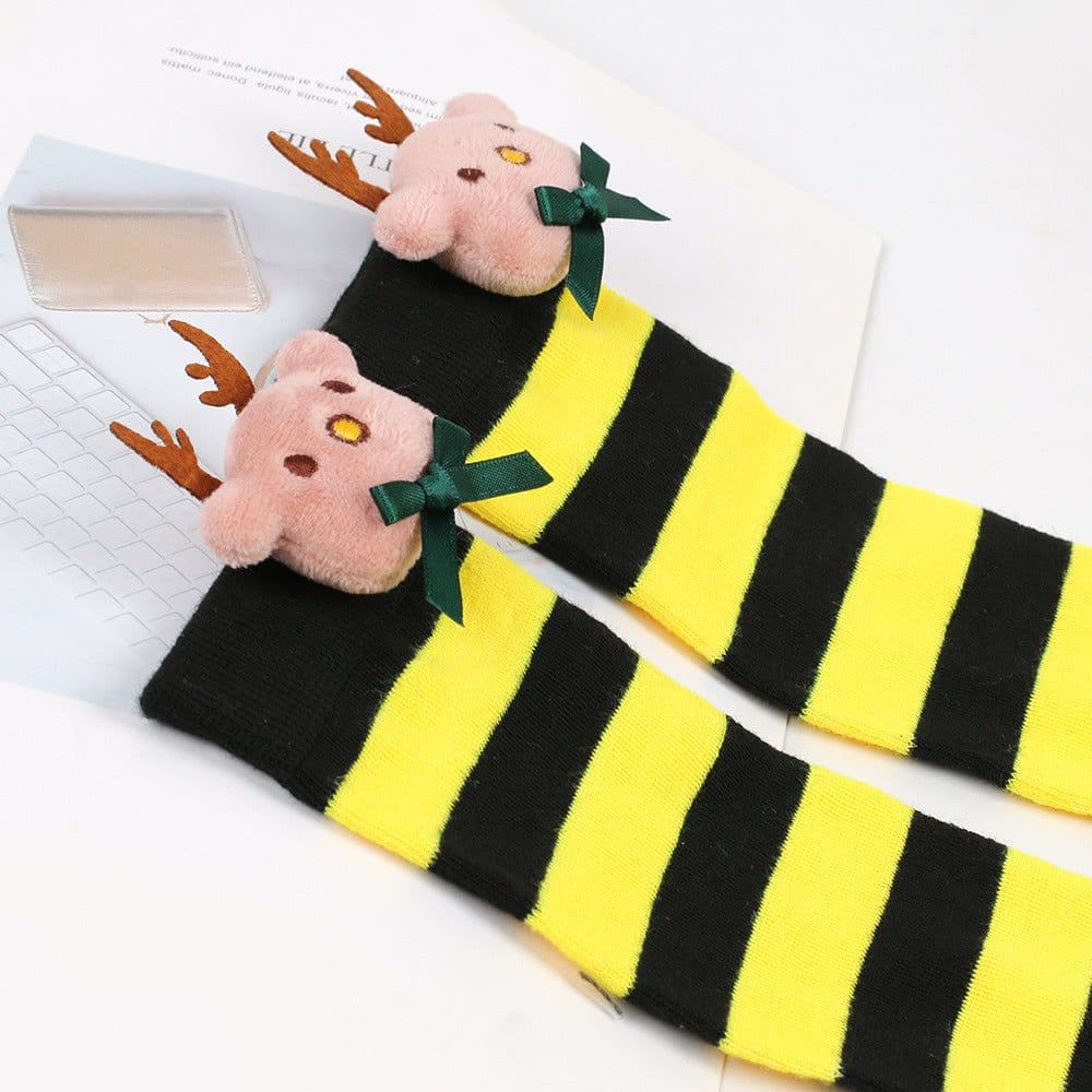 image-Elk Children's Christmas Stockings Cartoon Doll