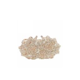 image-Hollow Flower Bag Portable Diamond Rhinestone Clutch