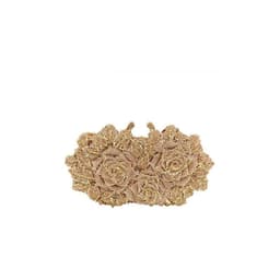 image-Hollow Flower Bag Portable Diamond Rhinestone Clutch