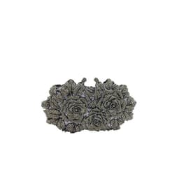 image-Hollow Flower Bag Portable Diamond Rhinestone Clutch