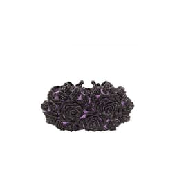 image-Hollow Flower Bag Portable Diamond Rhinestone Clutch