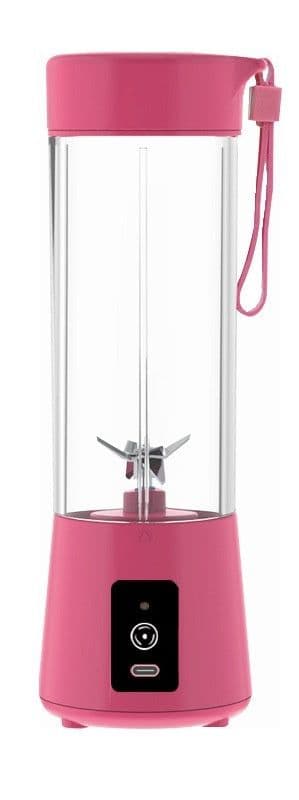 image-10 Colors Portable Small Electric Juicer Stainless Steel Blade Cup Juicer Fruit Automatic Smoothie Blender Kitchen Tool