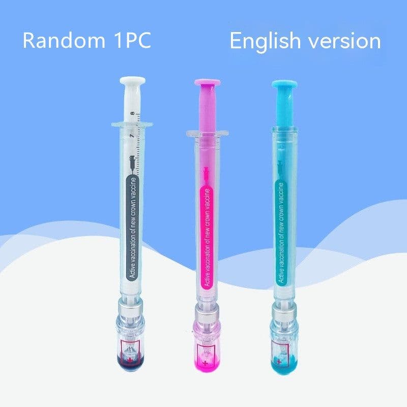 image-Vaccine Pen Novel Creative Design Sense Gel Pen Good-looking Student Brush