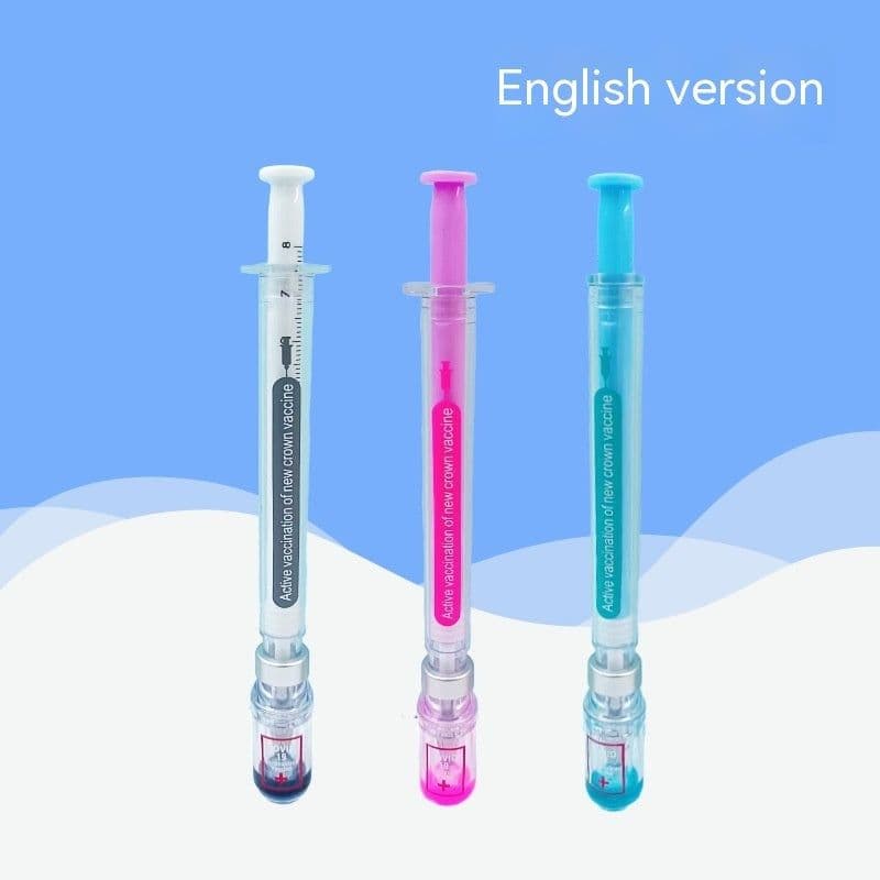 image-Vaccine Pen Novel Creative Design Sense Gel Pen Good-looking Student Brush