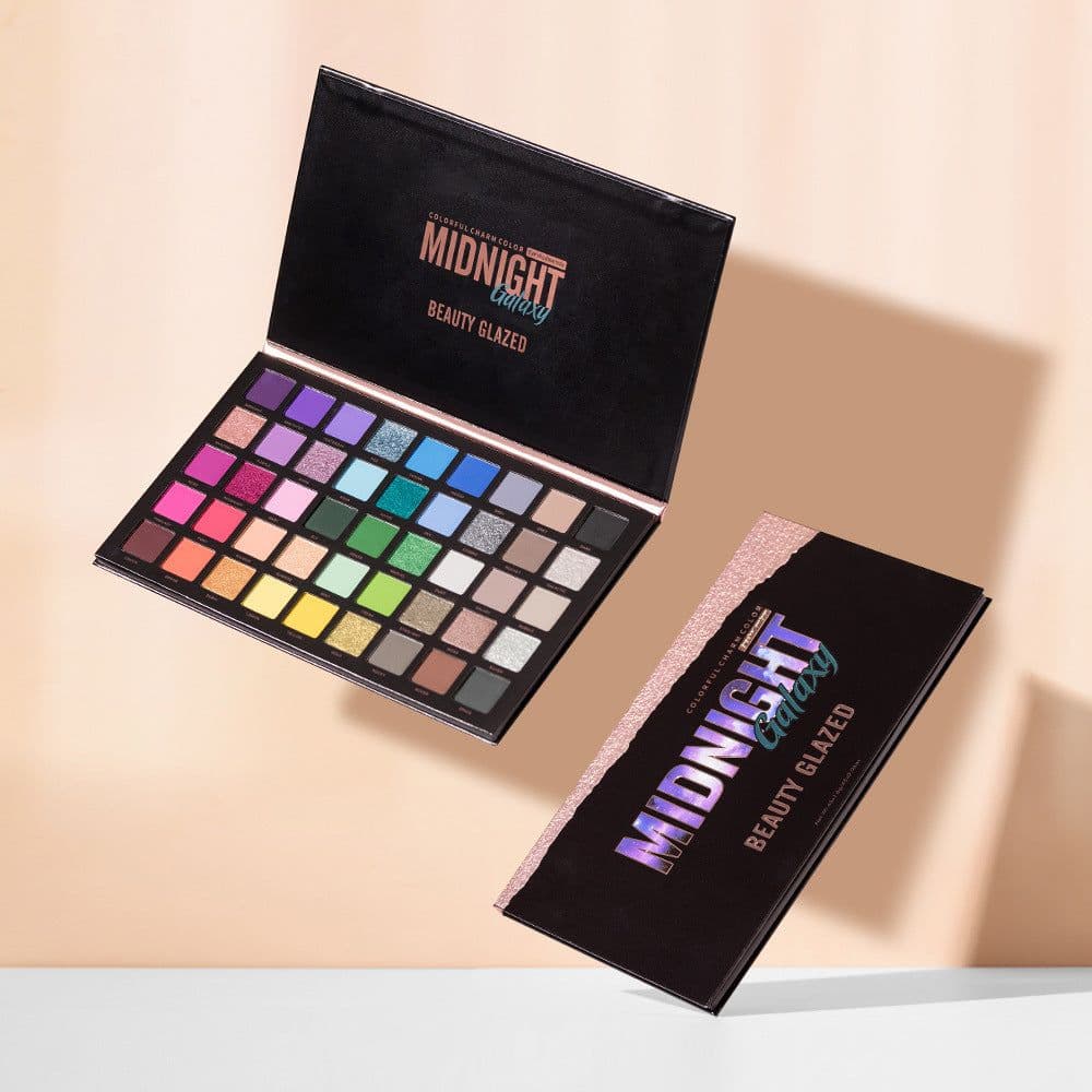image-45 Colors Eye Shadow Plate Chameleon Shimmer Matte Long Lasting