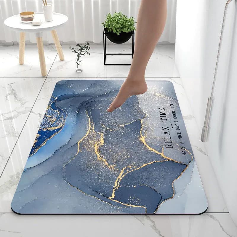 image-Home Gadget Anti-Slip Mat Super Absorbent Bathroom Floor Mat Diatom Mud Suitable For Kitchen Toilet