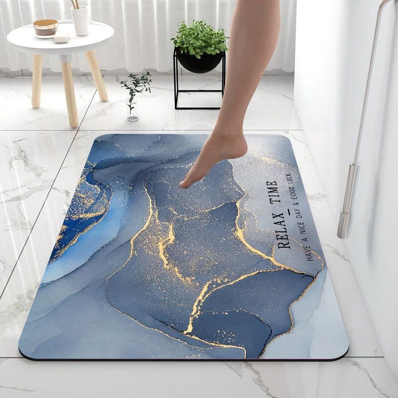 image-Home Gadget Anti-Slip Mat Super Absorbent Bathroom Floor Mat Diatom Mud Suitable For Kitchen Toilet