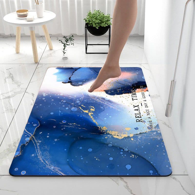 image-Home Gadget Anti-Slip Mat Super Absorbent Bathroom Floor Mat Diatom Mud Suitable For Kitchen Toilet