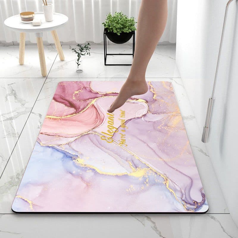 image-Home Gadget Anti-Slip Mat Super Absorbent Bathroom Floor Mat Diatom Mud Suitable For Kitchen Toilet