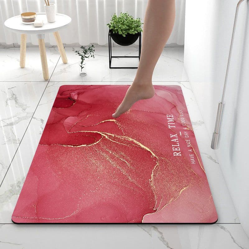 image-Home Gadget Anti-Slip Mat Super Absorbent Bathroom Floor Mat Diatom Mud Suitable For Kitchen Toilet