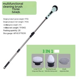 image-Multifunctional Household Wireless Electric Cleaning Brush Toilet Kitchen Retractable Nine-in-one Portable