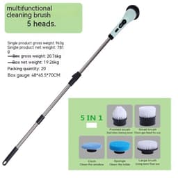 image-Multifunctional Household Wireless Electric Cleaning Brush Toilet Kitchen Retractable Nine-in-one Portable