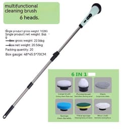 image-Multifunctional Household Wireless Electric Cleaning Brush Toilet Kitchen Retractable Nine-in-one Portable