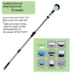 image-Multifunctional Household Wireless Electric Cleaning Brush Toilet Kitchen Retractable Nine-in-one Portable