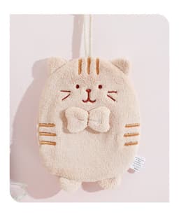 image-Hand Towel Hanging Cute Kitten Absorbent Lint-free Household Kitchen