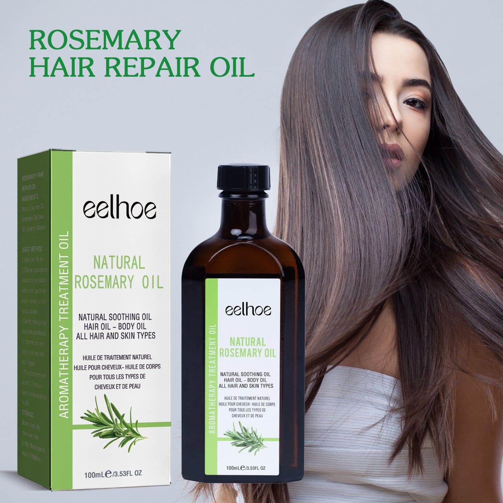 image-Rosemary Hair Care Essential Oil Anti-frizz Long-lasting Soft
