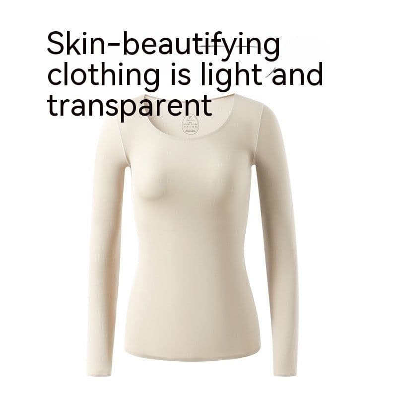 image-37 Degrees Constant Temperature Self-heating Thermal Underwear Winter Ultra-thin Skin Care Clothing Skin Bottom Bottoming Shirt