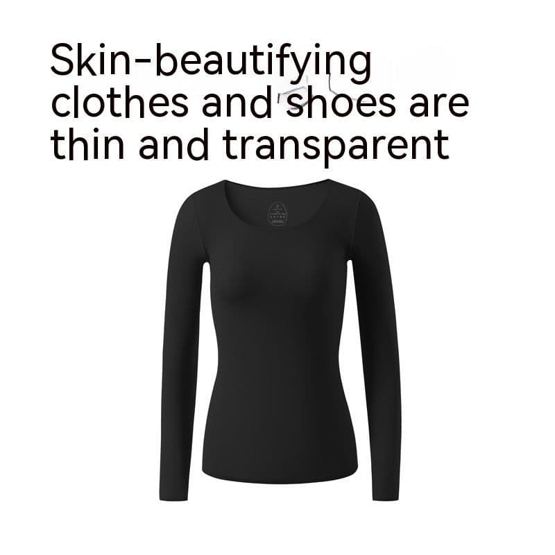 image-37 Degrees Constant Temperature Self-heating Thermal Underwear Winter Ultra-thin Skin Care Clothing Skin Bottom Bottoming Shirt