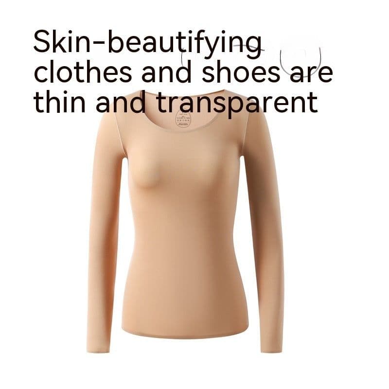 image-37 Degrees Constant Temperature Self-heating Thermal Underwear Winter Ultra-thin Skin Care Clothing Skin Bottom Bottoming Shirt