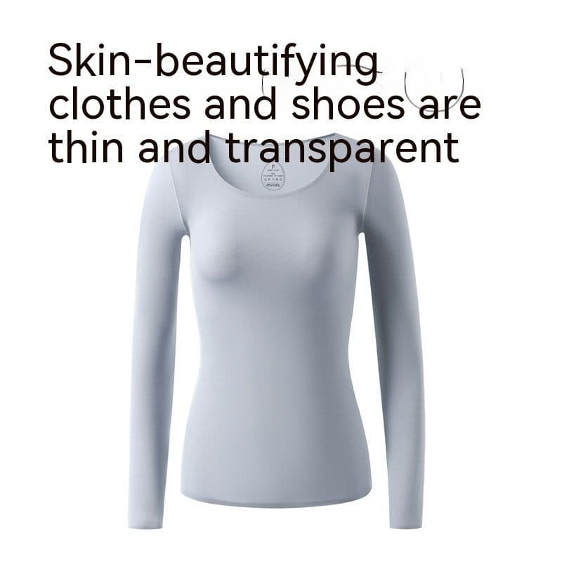 image-37 Degrees Constant Temperature Self-heating Thermal Underwear Winter Ultra-thin Skin Care Clothing Skin Bottom Bottoming Shirt
