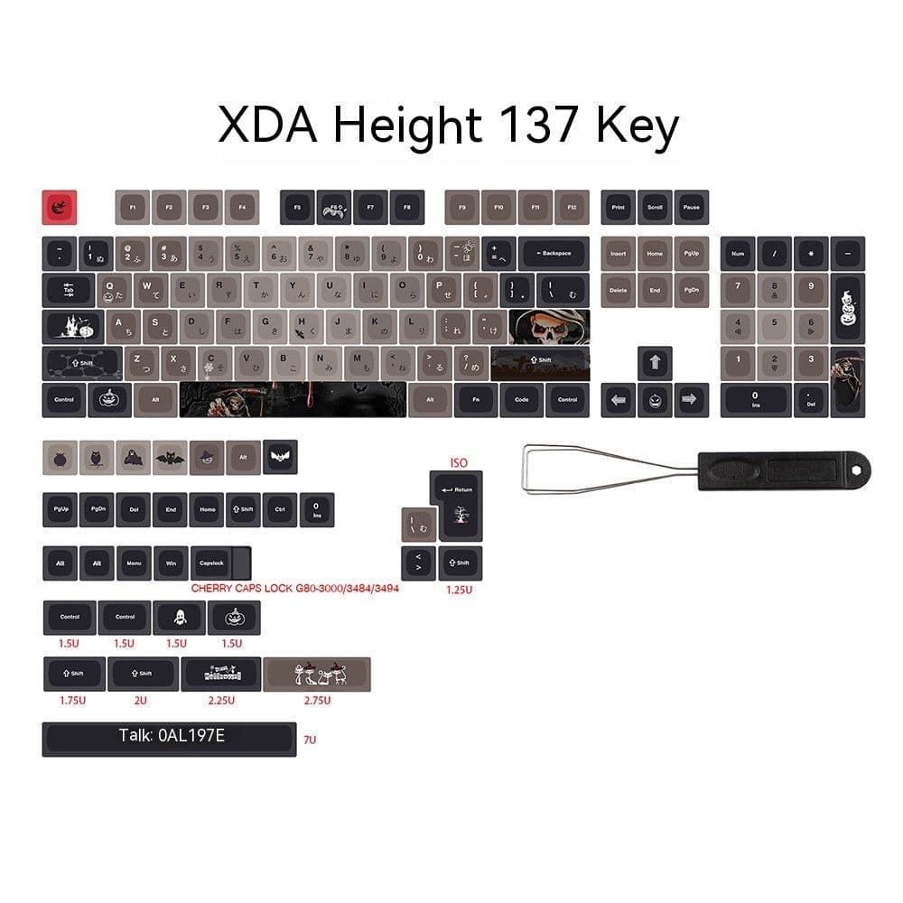 image-Five-sided Sublimation Key Cap For Keyboards