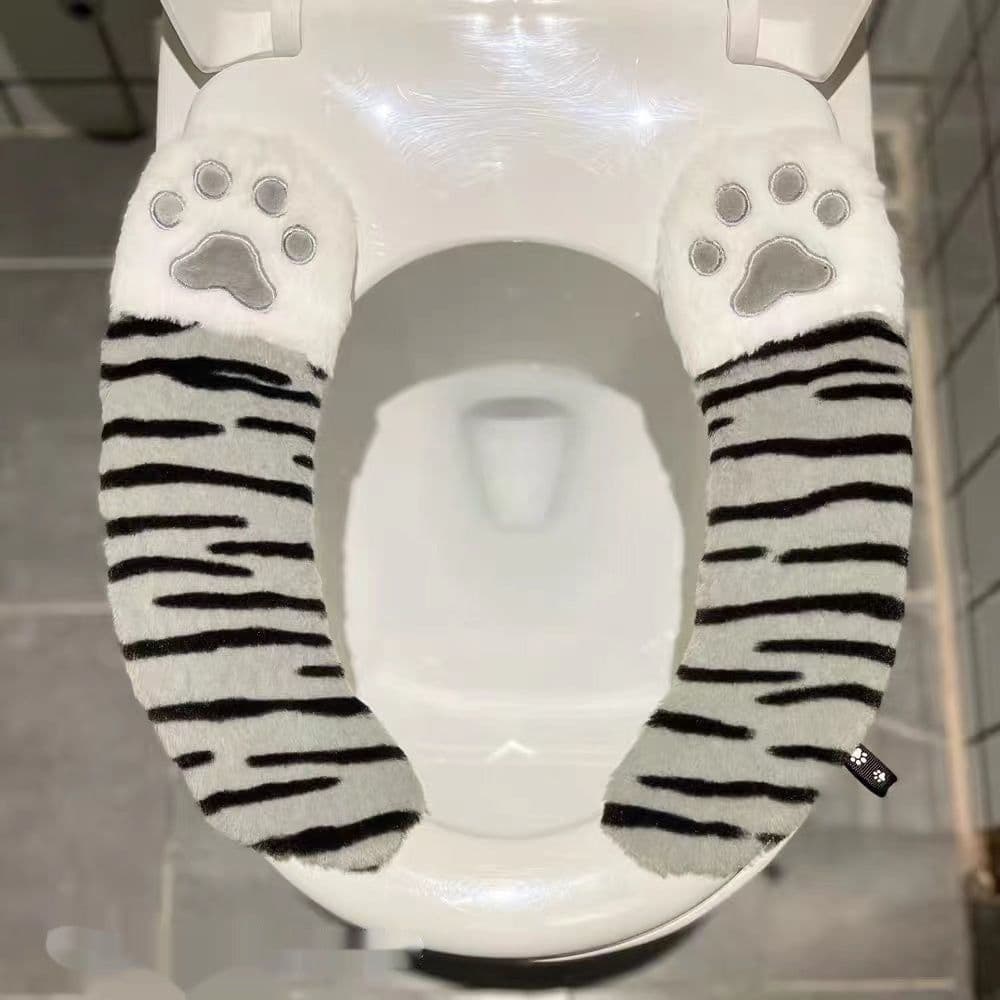image-Cute Cartoon Toilet Seat Cushion Household High-end Waterproof Adhesive Toilet Trap Winter Ins Style Thickened