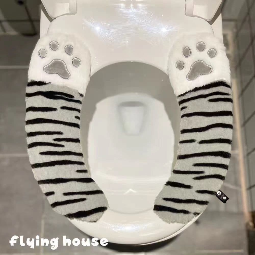 image-Cute Cartoon Toilet Seat Cushion Household High-end Waterproof Adhesive Toilet Trap Winter Ins Style Thickened