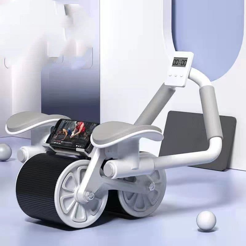 image-Abdominal Wheel Automatic Rebound AB Roller Abdominal Wheel Elbow Support Men And Women Belly Slimming Belly Fitness Equipment