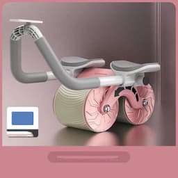 image-Abdominal Wheel Automatic Rebound AB Roller Abdominal Wheel Elbow Support Men And Women Belly Slimming Belly Fitness Equipment