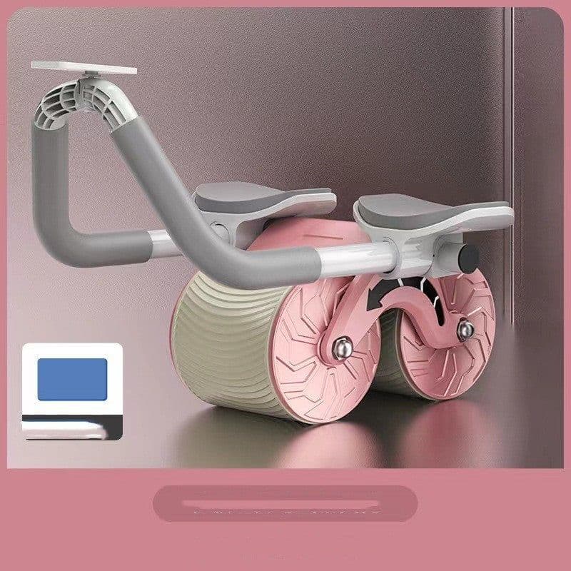 image-Abdominal Wheel Automatic Rebound AB Roller Abdominal Wheel Elbow Support Men And Women Belly Slimming Belly Fitness Equipment