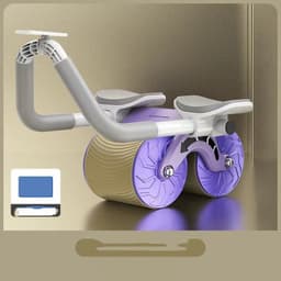 image-Abdominal Wheel Automatic Rebound AB Roller Abdominal Wheel Elbow Support Men And Women Belly Slimming Belly Fitness Equipment