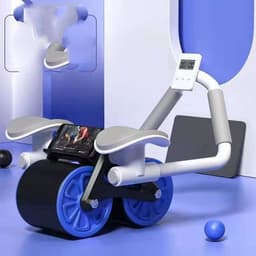 image-Abdominal Wheel Automatic Rebound AB Roller Abdominal Wheel Elbow Support Men And Women Belly Slimming Belly Fitness Equipment