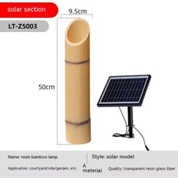 image-Solar Outdoor Waterproof Bamboo Lights Garden Villa Landscape Modeling Courtyard