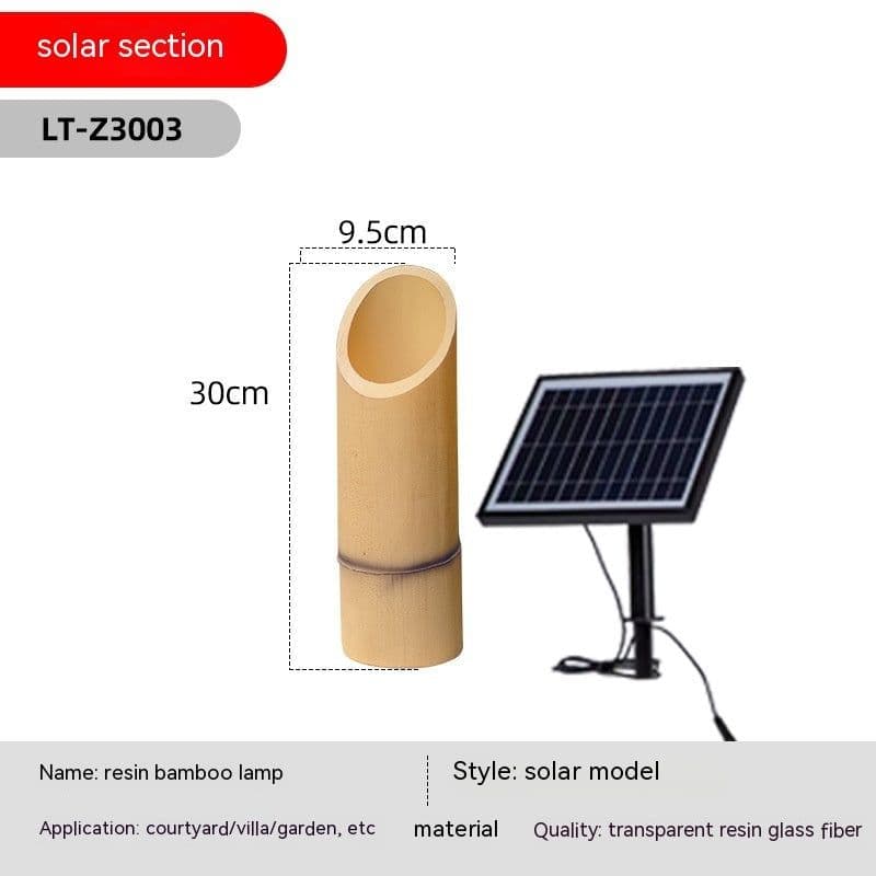 image-Solar Outdoor Waterproof Bamboo Lights Garden Villa Landscape Modeling Courtyard