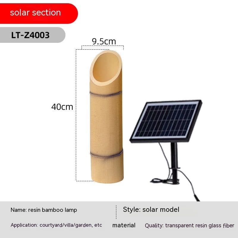 image-Solar Outdoor Waterproof Bamboo Lights Garden Villa Landscape Modeling Courtyard