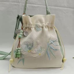 image-Ancient Style Han Chinese Clothing Crossbody Casual Bag Embroidery