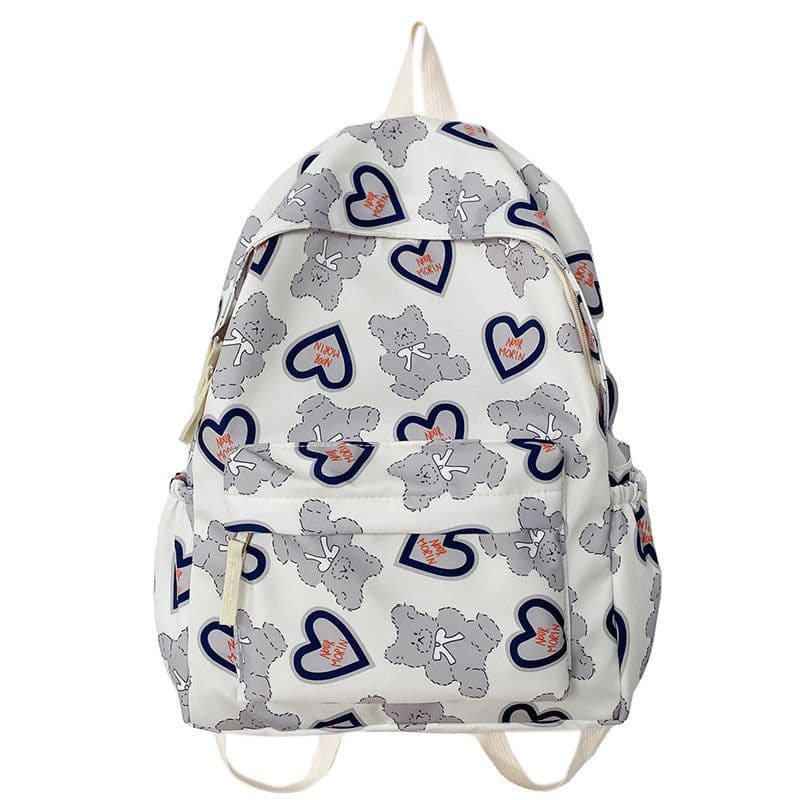 image-Women's Cute Fashion Bear Printed Schoolbag