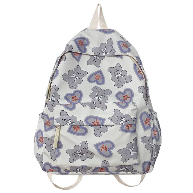 image-Women's Cute Fashion Bear Printed Schoolbag