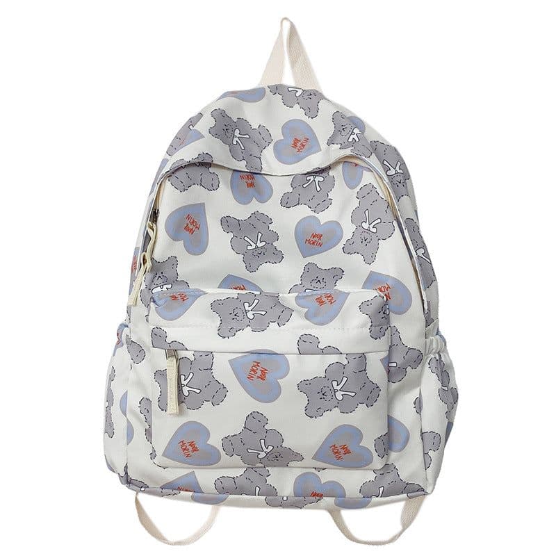 image-Women's Cute Fashion Bear Printed Schoolbag