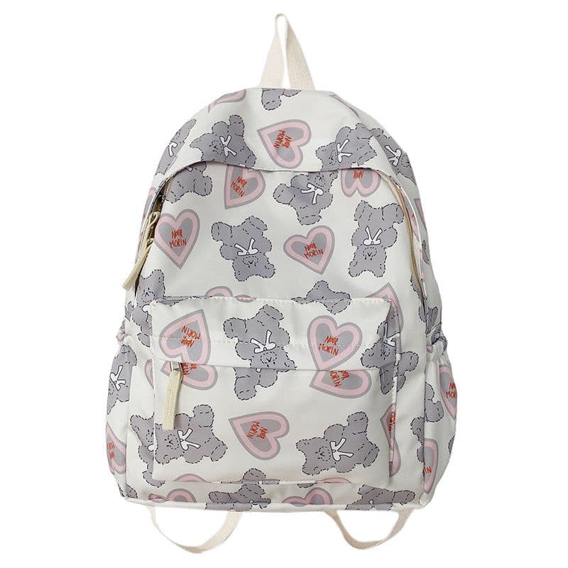 image-Women's Cute Fashion Bear Printed Schoolbag