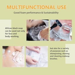 image-African Black Soap Deep Cleansing Body Anti-mite Moisturizing