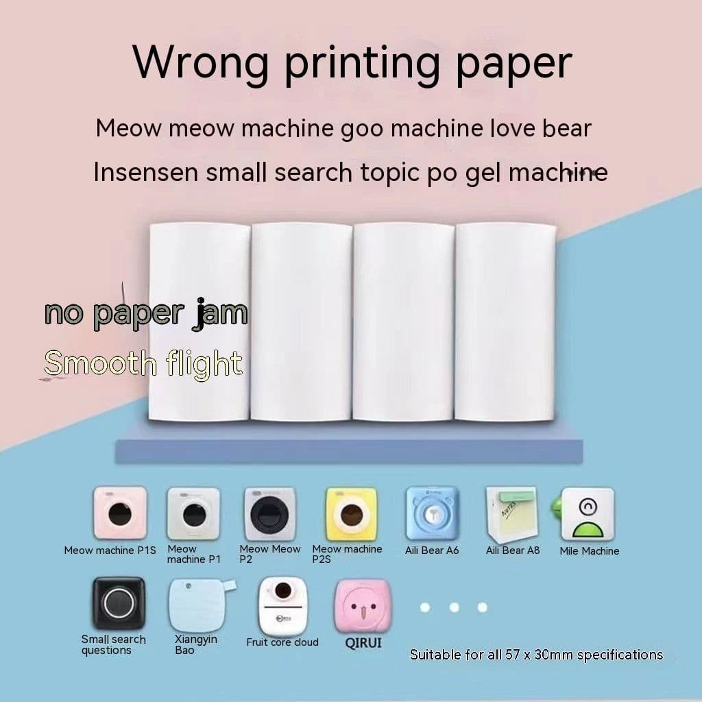 image-Printing Paper 57X30 Student Pocket Wrong Questions Thermosensitive Printing Paper Ten Years Photo