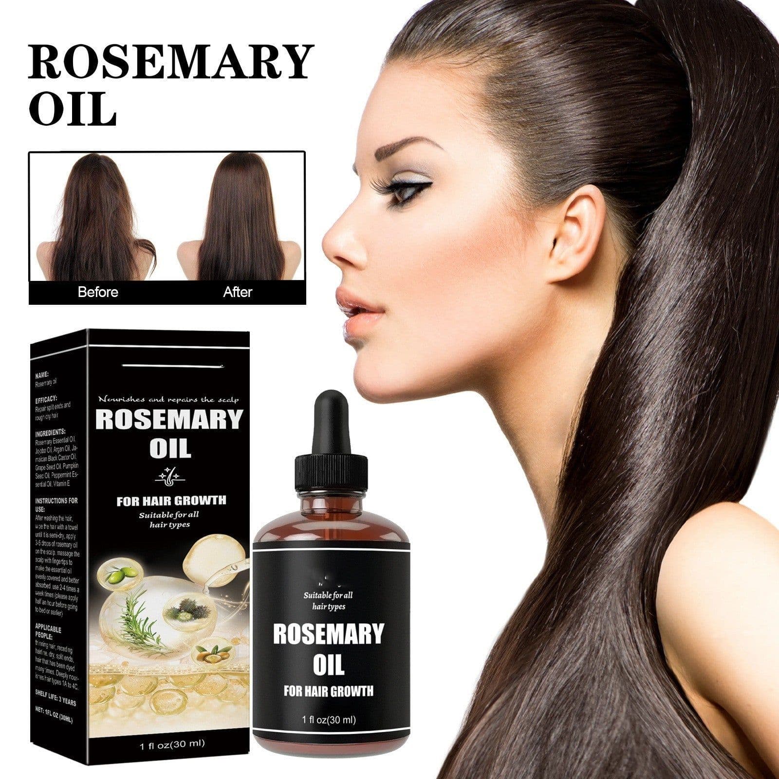 image-Dense Hair Soft Care Repair Hair Quality Damaged Hair Tail Dry And Frizz