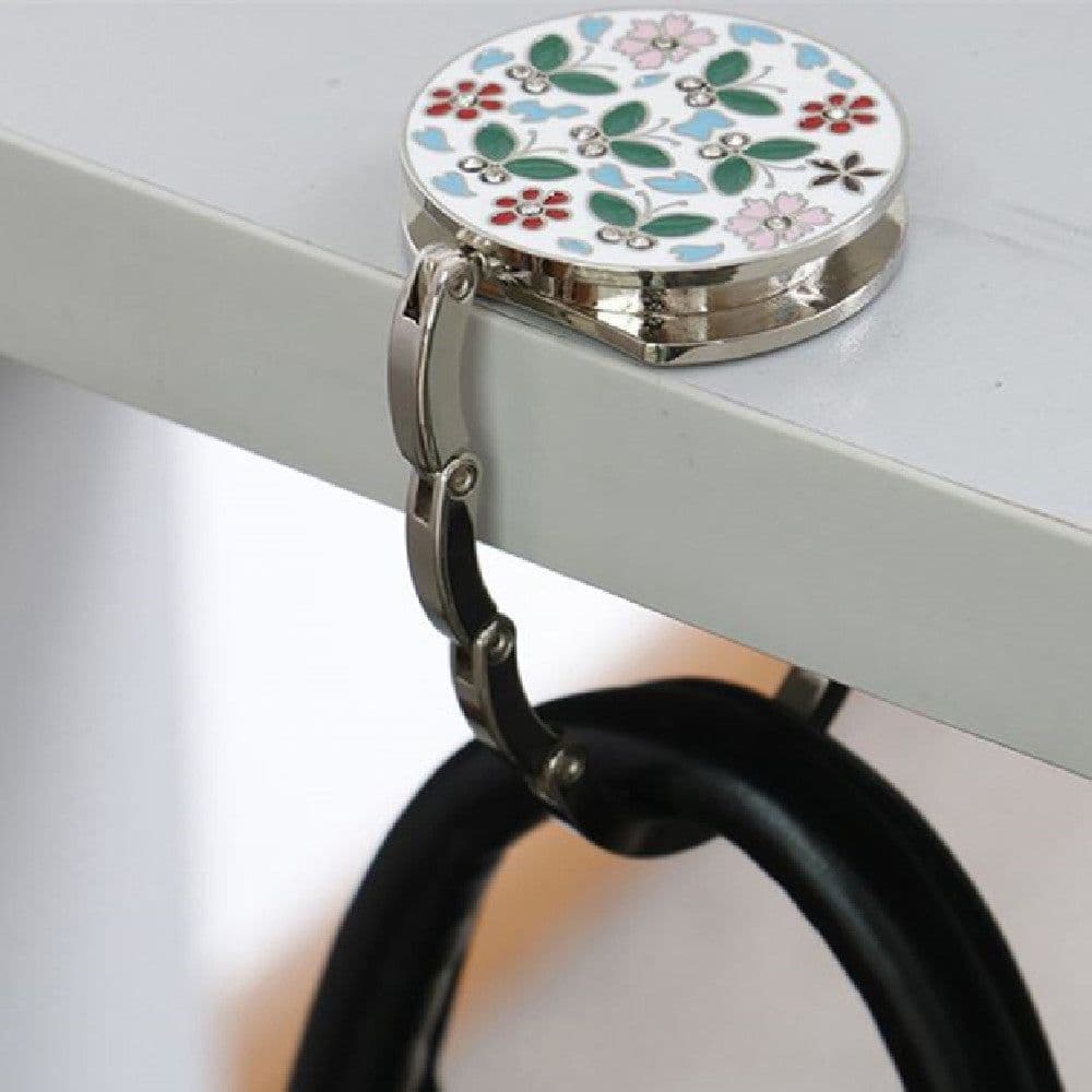 image-Inner Folding Purse Hook Round Portable Fashion Item Hook