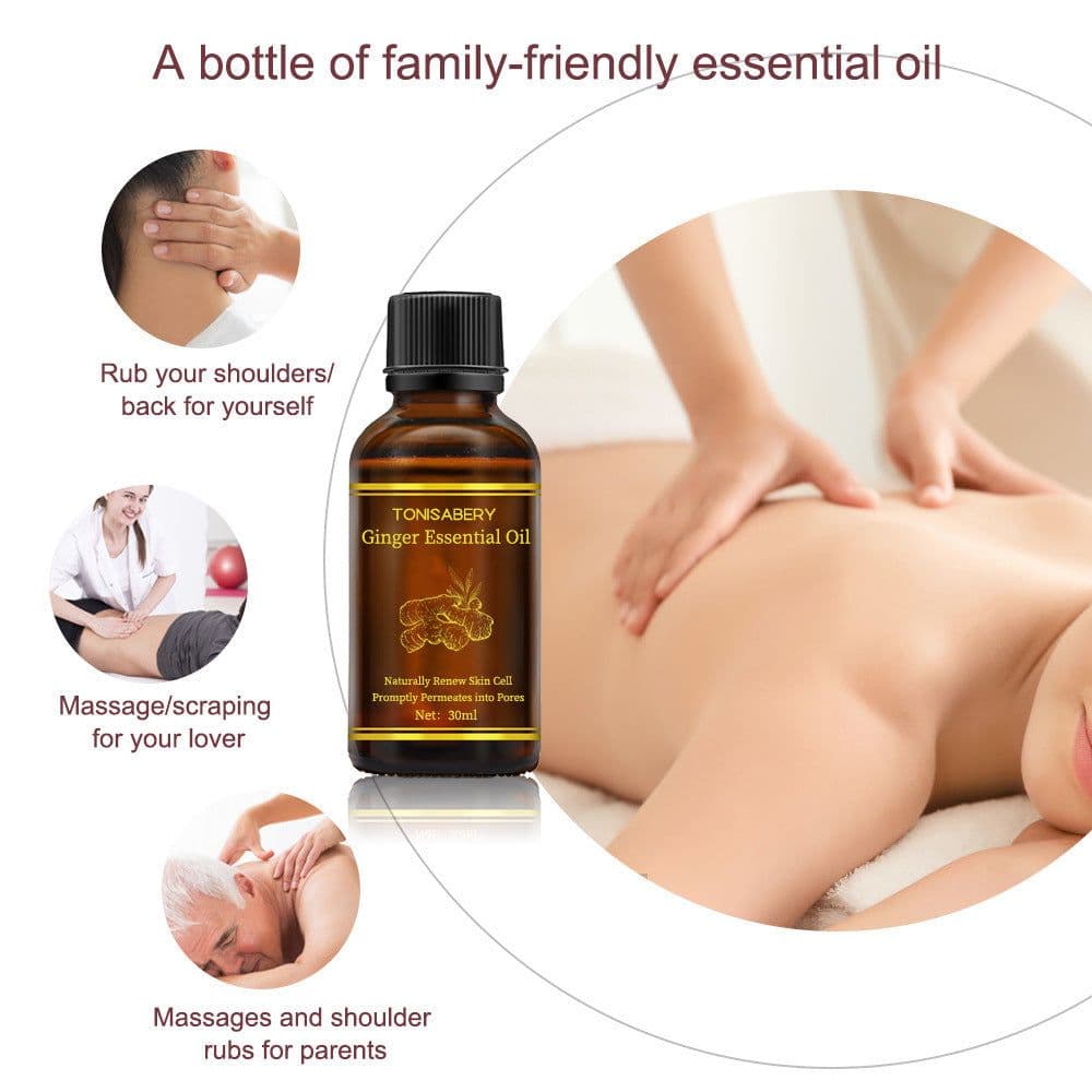 image-Beauty Skin Care Ginger Massage Essential Oil