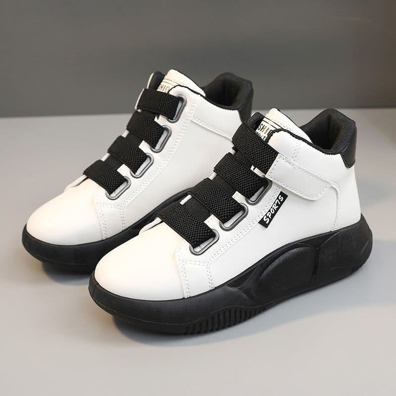 image-Spring And Autumn Mid-top Breathable Platform Sneakers