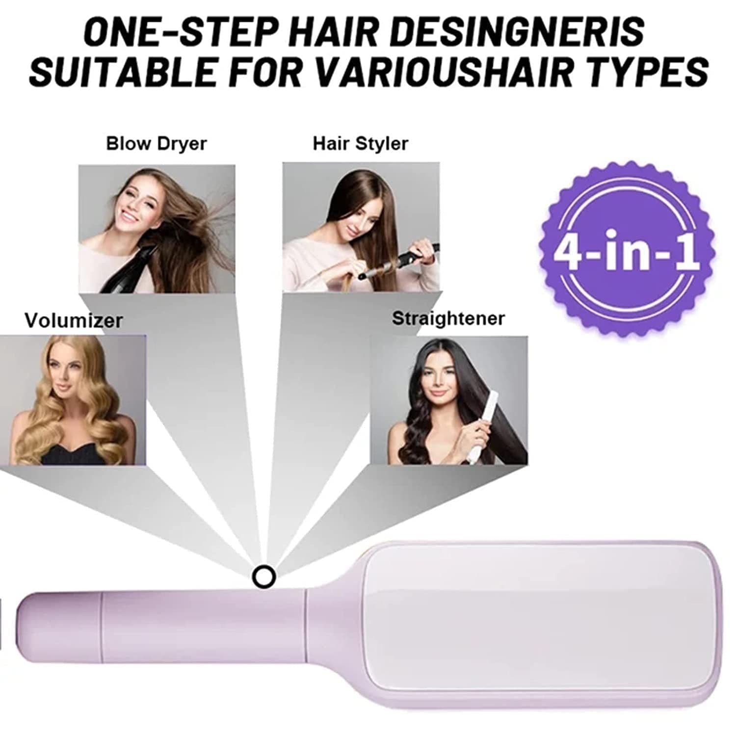 image-4 In 1 Self Cleaning Hair Brush New Self-Cleaning Anti-Static Massage Comb Scalable Rotate Lifting Self Cleaning Hairbrush