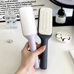 image-4 In 1 Self Cleaning Hair Brush New Self-Cleaning Anti-Static Massage Comb Scalable Rotate Lifting Self Cleaning Hairbrush