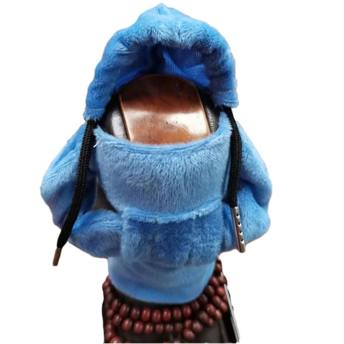 image-Velvet Car Gear Handle Sleeve Handle Decorative Knob Hoodie Handbrake Cover Hoodie